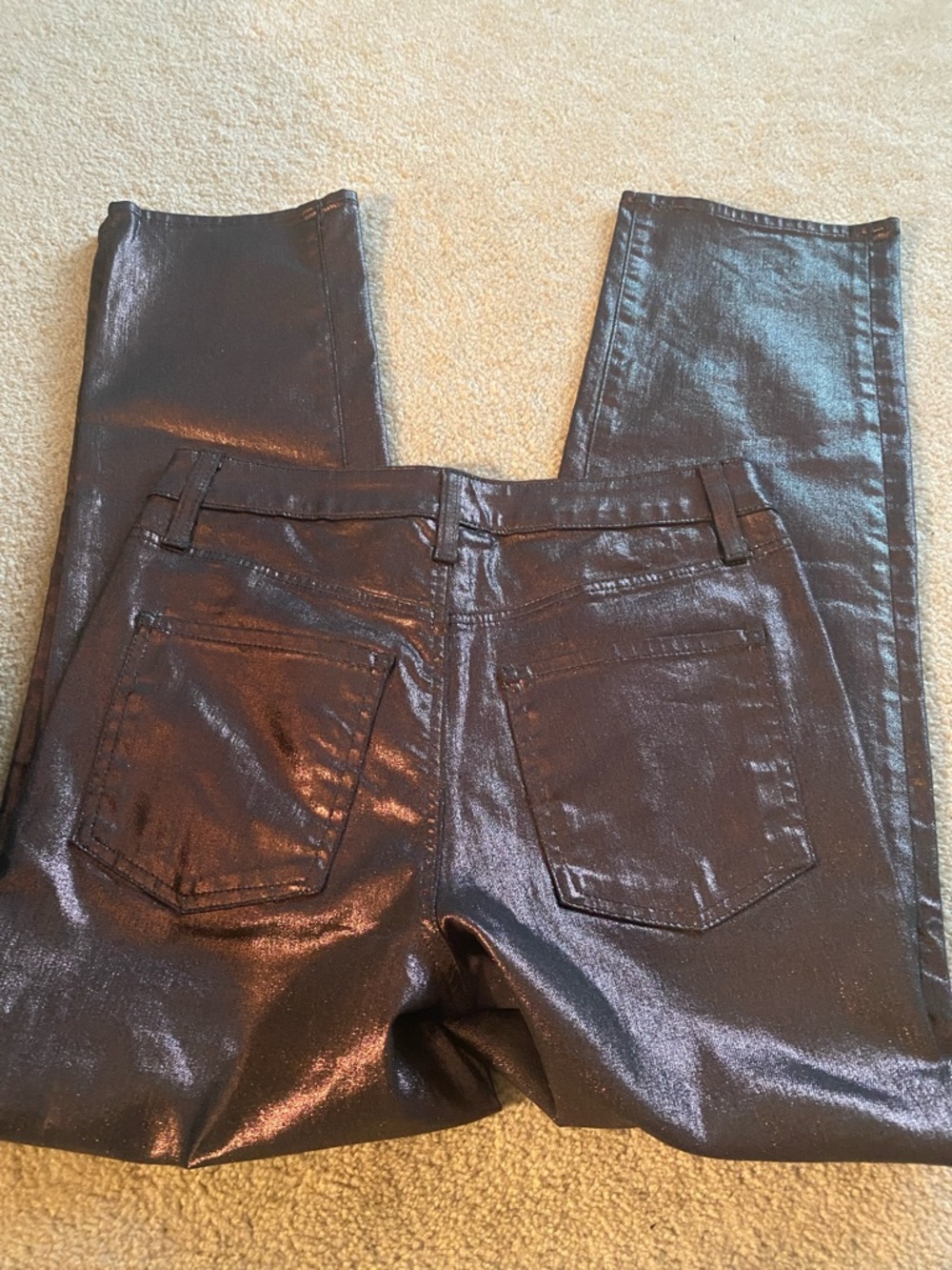 Chicos size 4 iridescent shimmer straight leg jeans - Picture 6 of 6